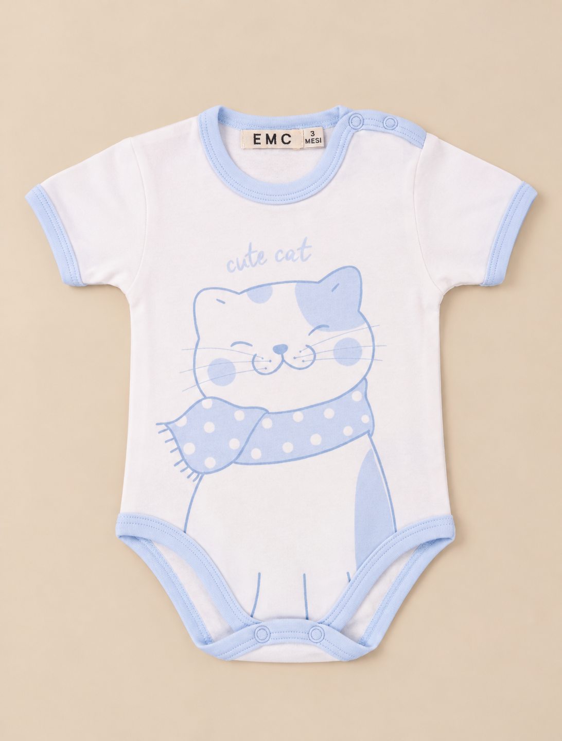 Set Body Bambino in Puro Cotone