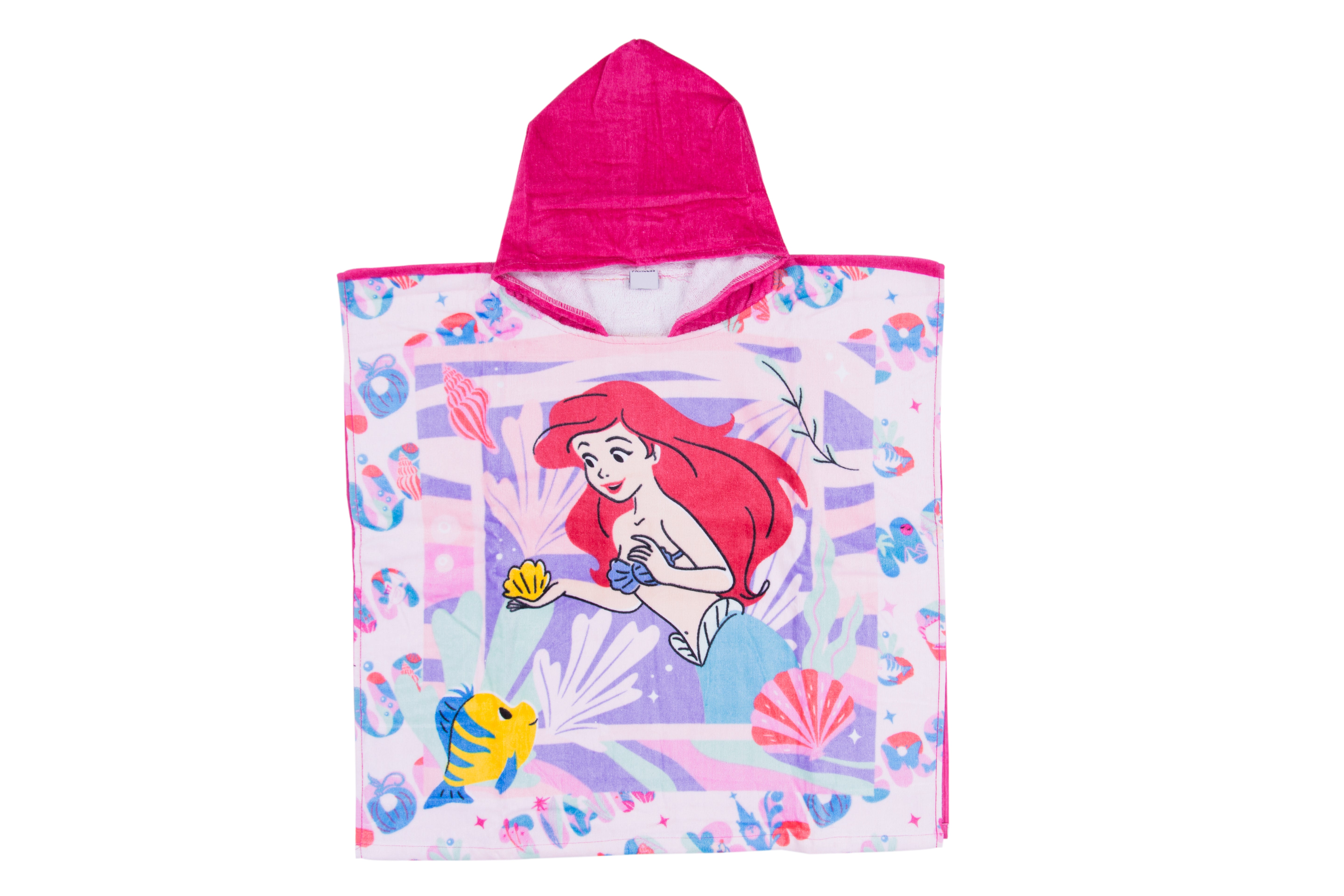 Poncho Mare Bambina in Spugna di Cotone Principesse Disney