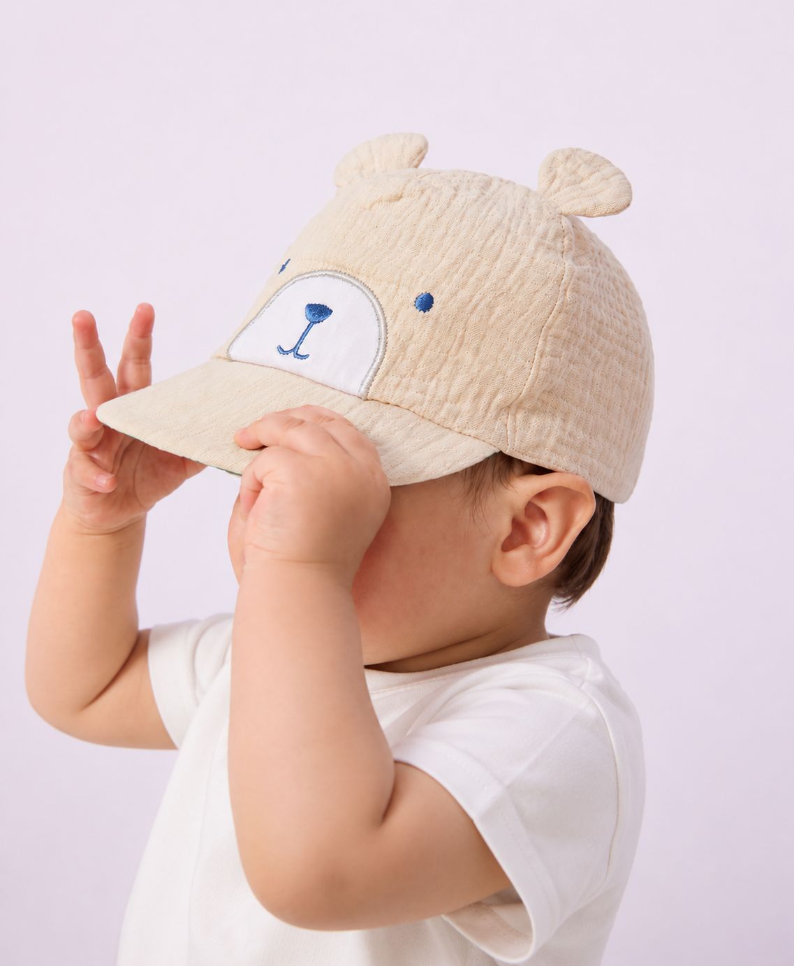 Cappello Bambino con Visiera Orsetto