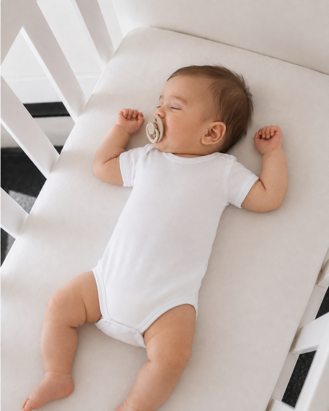 Set 6 Body Neonato Unisex in Costina di Cotone