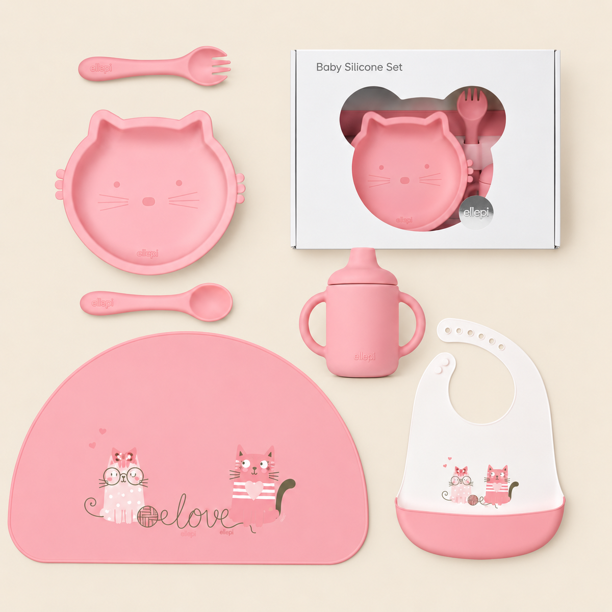 Set Pappa in Silicone per Bambina