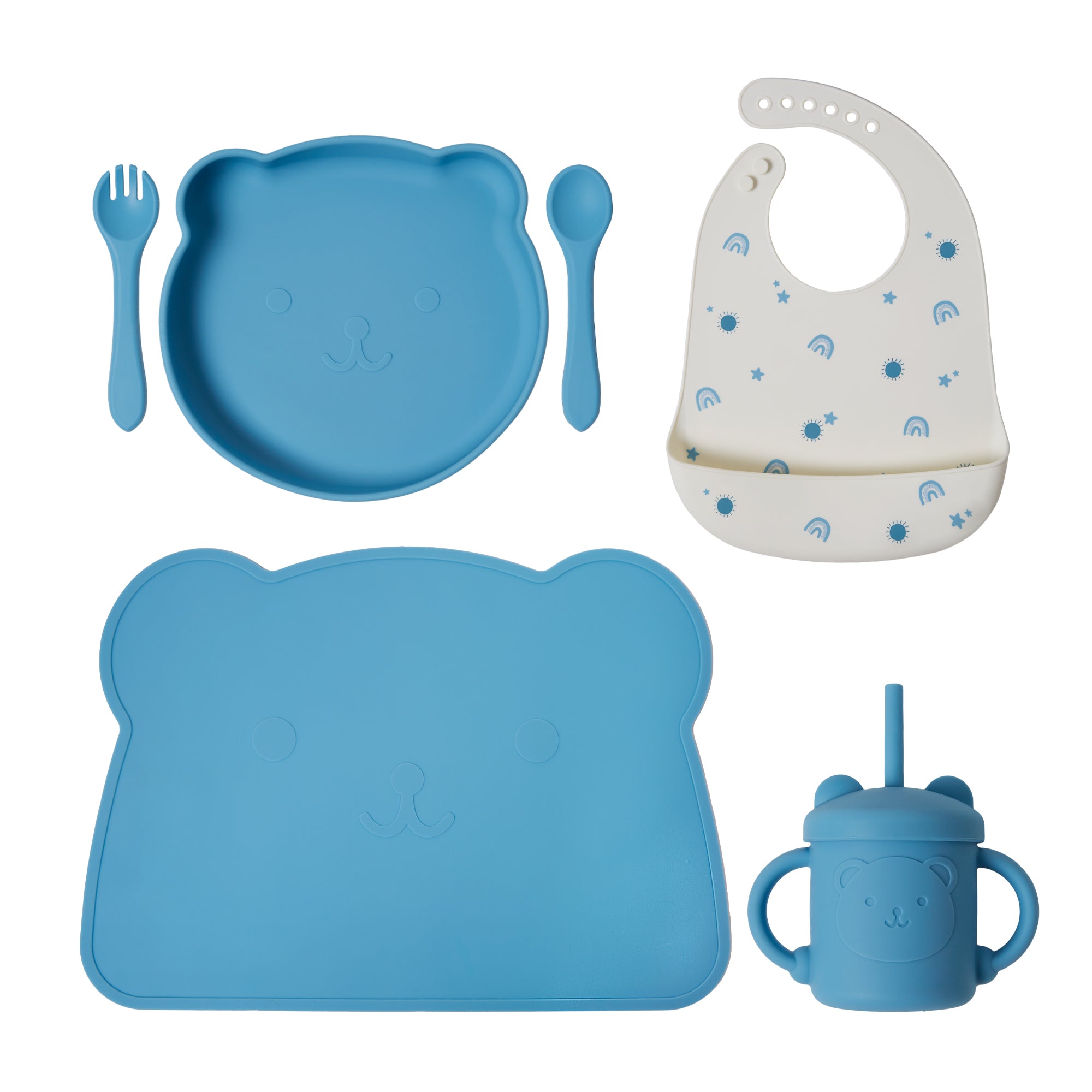 Set Pappa Completo in Silicone per Neonati BPA Free