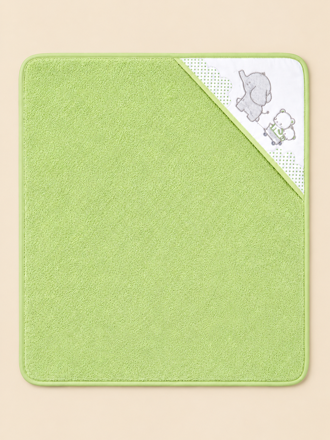 Accappatoio a Triangolo Neonato Unisex in Cotone